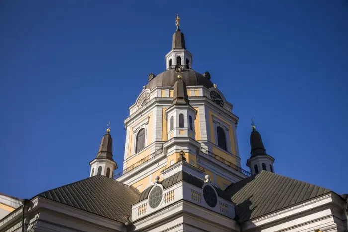 Framed Print : Sweden, Stockholm, Sodermalm neighborhood, Katarina Church church