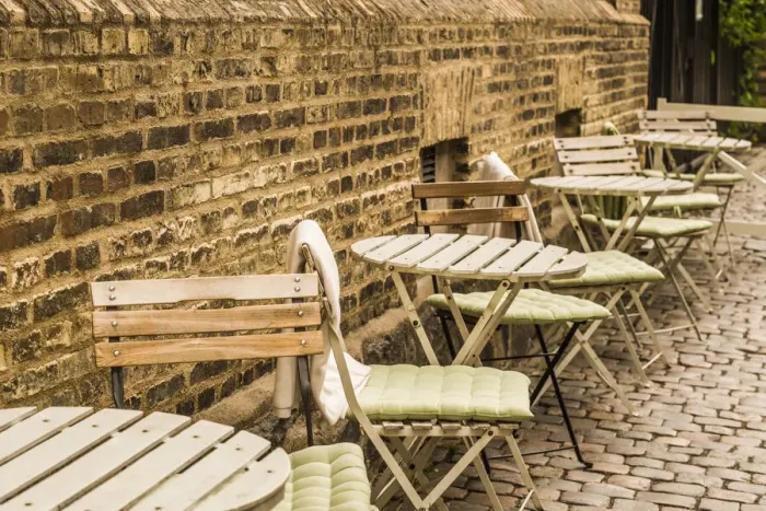 Framed Print : Sweden, Vastragotland and Bohuslan, Gothenburg, Haga neighborhood, outdoor cafe