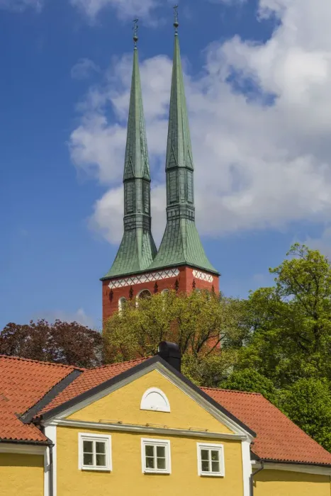 Framed Print : Sweden, Vaxjo, Vaxjo church, exterior (Editorial Use Only)