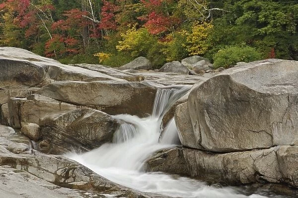 Swif River cascading through rocks, White Mountain National Forest, New Hampshire