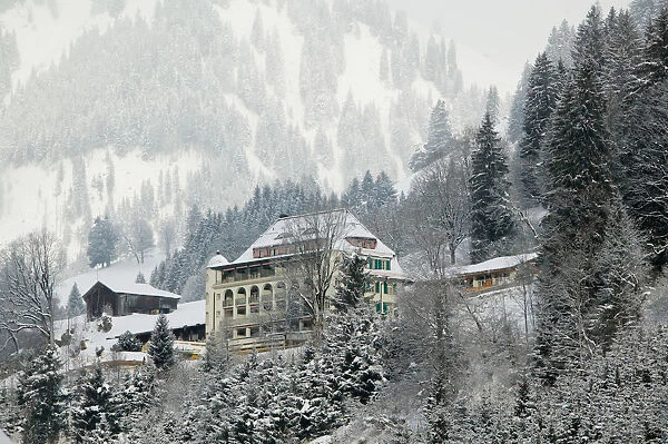 SWITZERLAND-Bern-SaNEN (Area around Gstaad): Mountain Lodge  /  Winter