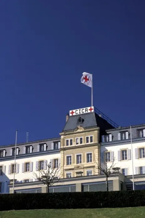 Framed Print : Switzerland, Geneva. International Red Cross building
