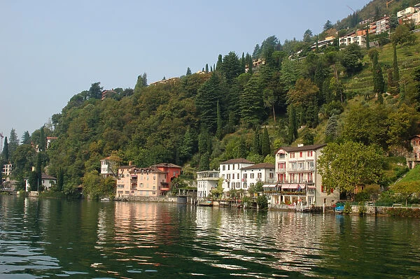 05. Switzerland, Lugano, Lake Lugano, lakeside village