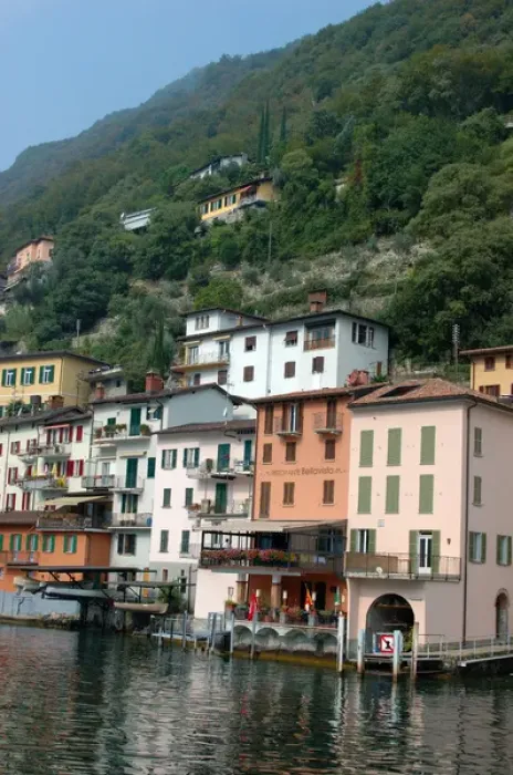 Framed Print : 05. Switzerland, Lugano, Lake Lugano, lakeside village Framed Print : 05. Switzerland, Lugano, Lake Lugano, lakeside village