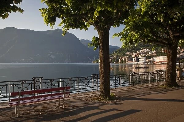 Switzerland, Ticino Canton, Lugano. Lakefront by Riva Caccia