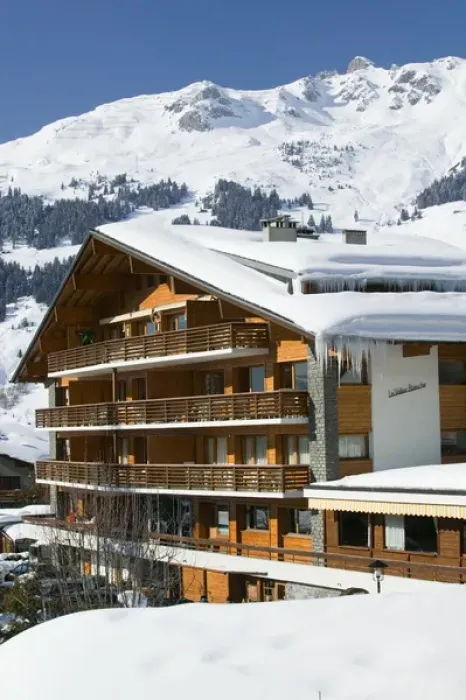 Framed Print : SWITZERLAND-Wallis  /  Valais-VERBIER: Ski Resort  /  Winter Ski Chalet