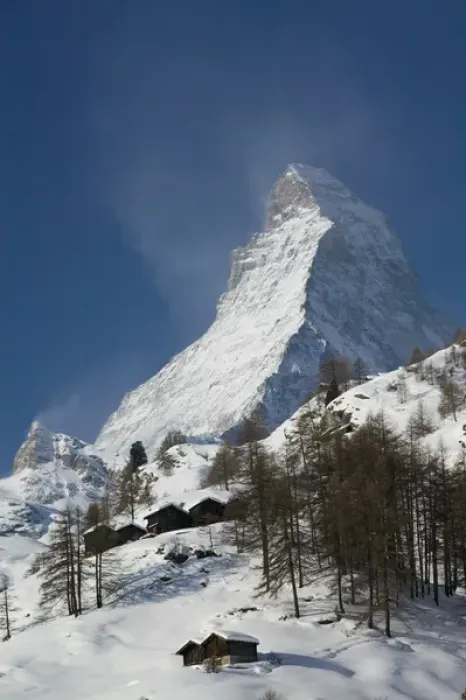 Framed Print : SWITZERLAND-Wallis / Valais-ZERMATT: The Matterhorn / Morning / Winter Framed Print : SWITZERLAND-Wallis / Valais-ZERMATT: The Matterhorn / Morning / Winter