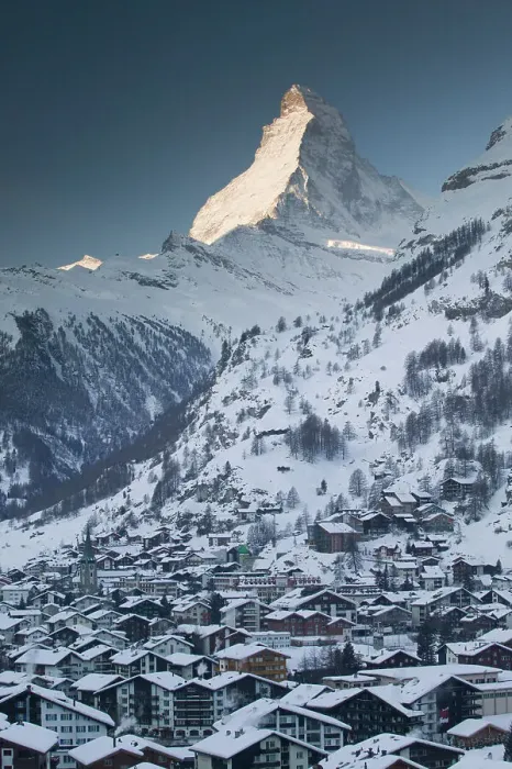 Framed Print : SWITZERLAND-Wallis / Valais-ZERMATT: Morning View with Matterhorn Framed Print : SWITZERLAND-Wallis / Valais-ZERMATT: Morning View with Matterhorn
