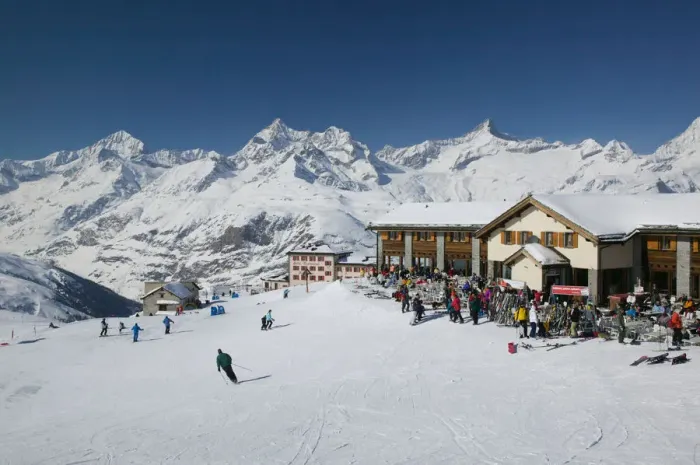 Framed Print : SWITZERLAND-Wallis / Valais-ZERMATT: Riffelberg (el. 2582 meters)-View of Hotel & Restaurant Framed Print : SWITZERLAND-Wallis / Valais-ZERMATT: Riffelberg (el. 2582 meters)-View of Hotel & Restaurant