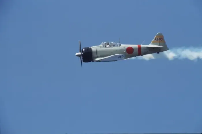 Framed Print : T-6 Texan modified to resemble the Japanese Mitsubishi Zero for a movie Framed Print : T-6 Texan modified to resemble the Japanese Mitsubishi Zero for a movie