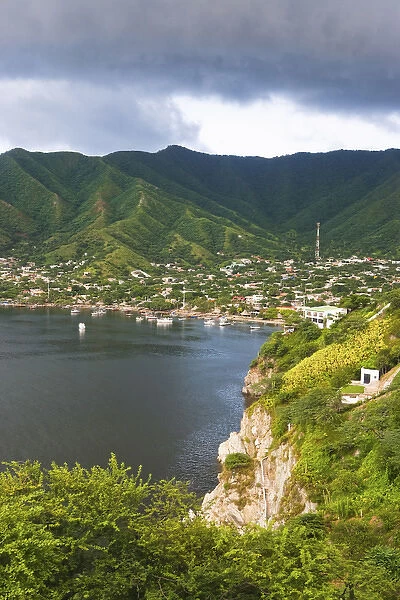 Taganga, Colombia. Taganga is a small fishing port on the Carribean coast of Colombia