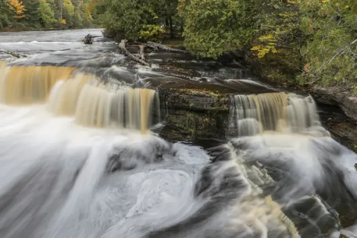 Framed Print : Tahquamenon Falls, Tahquamenon Falls State Park, Whitefish, Michigan, Upper Peninsula