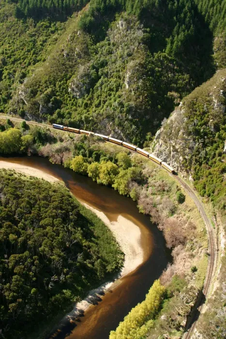 Framed Print : Taieri Gorge Train, Taieri Gorge, near Dunedin - aerial Framed Print : Taieri Gorge Train, Taieri Gorge, near Dunedin - aerial