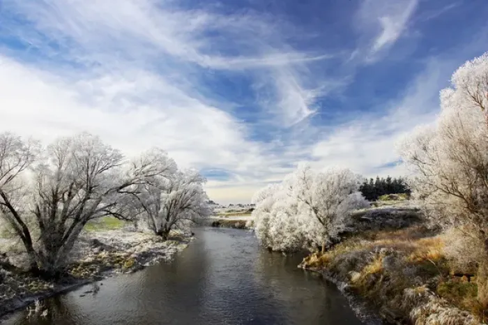 Framed Print : Taieri River, Sutton, Otago, South Island, New Zealand
