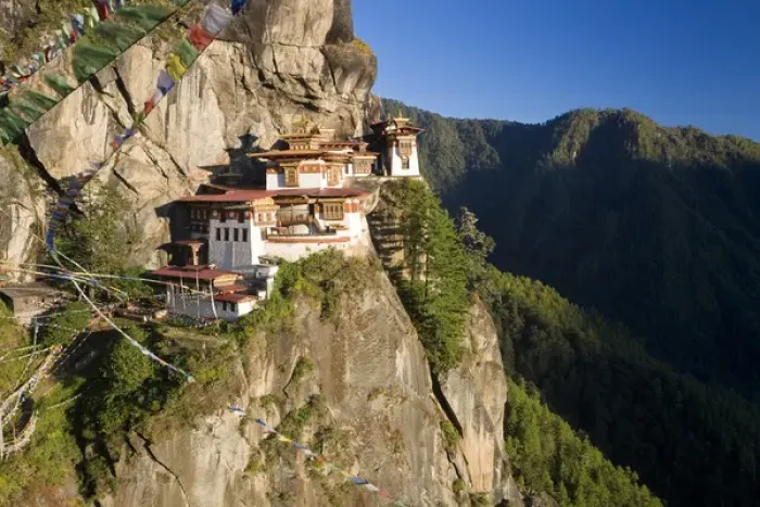 Framed Print : Taktsang Dzong (monastery) or Tigers Nest, built in the 8th century, Paro, Bhutan Framed Print : Taktsang Dzong (monastery) or Tigers Nest, built in the 8th century, Paro, Bhutan