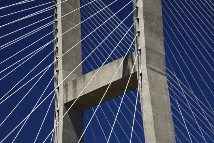 Framed Print : Talmadge Bridge details, Savannah, Georgia Framed Print : Talmadge Bridge details, Savannah, Georgia