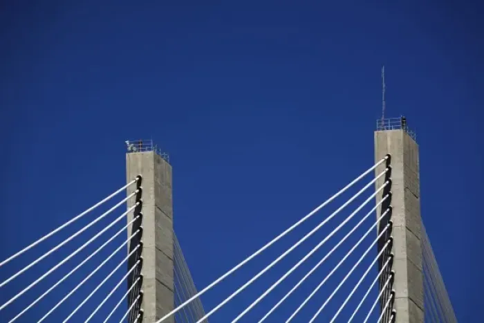 Framed Print : Talmadge Bridge details, Savannah, Georgia Framed Print : Talmadge Bridge details, Savannah, Georgia