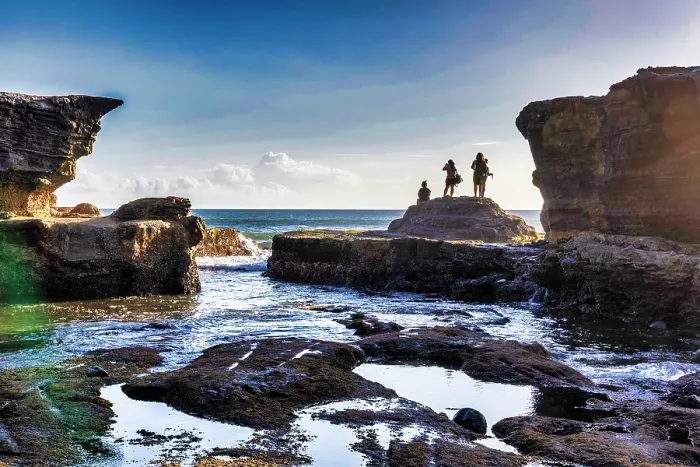Framed Print : Tanah Lot Temple is a significant and iconic Hindu temple located on a rock formation off the coast of Bali, Indonesia. (Editorial Use Only)