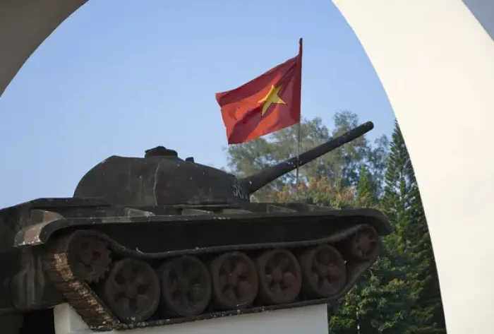 Framed Print : Tank with national flag Framed Print : Tank with national flag