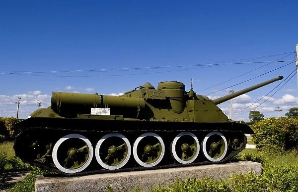 Tanks of museum of Playa Giron war over USA in Bay of Pigs Cuba