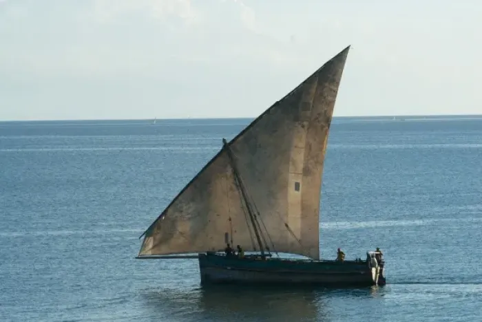 Framed Print : Tanzania: Zanzibar, StoneTown, fishing boat