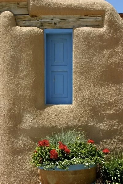 Taos, New Mexico, United States. Typical New Mexico adobe architecture