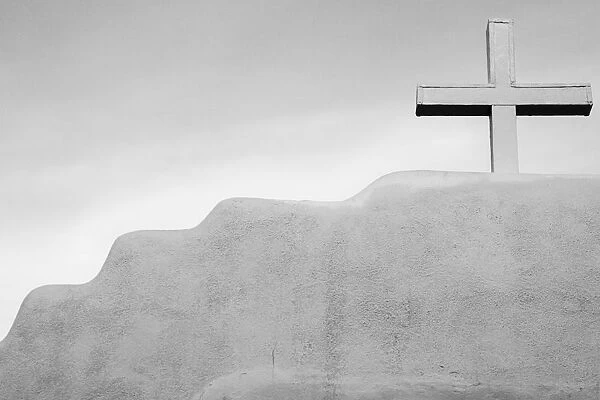 Taos, New Mexico, USA. Taos Pueblo, Native American Catholic church