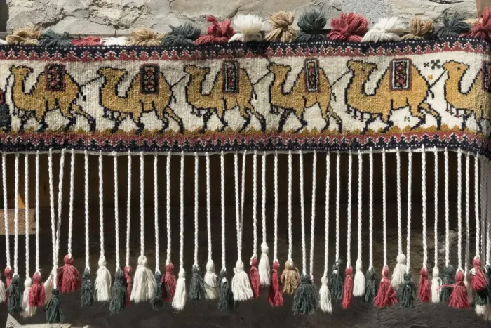 Framed Print : Tassels of a curtain, Lahij village on the southern slopes of Greater Caucasus Framed Print : Tassels of a curtain, Lahij village on the southern slopes of Greater Caucasus