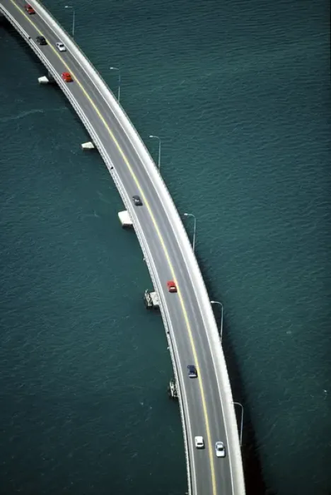 Framed Print : Tauranga - Mount Maunganui Bridge, Tauranga Harbour - aerial Framed Print : Tauranga - Mount Maunganui Bridge, Tauranga Harbour - aerial