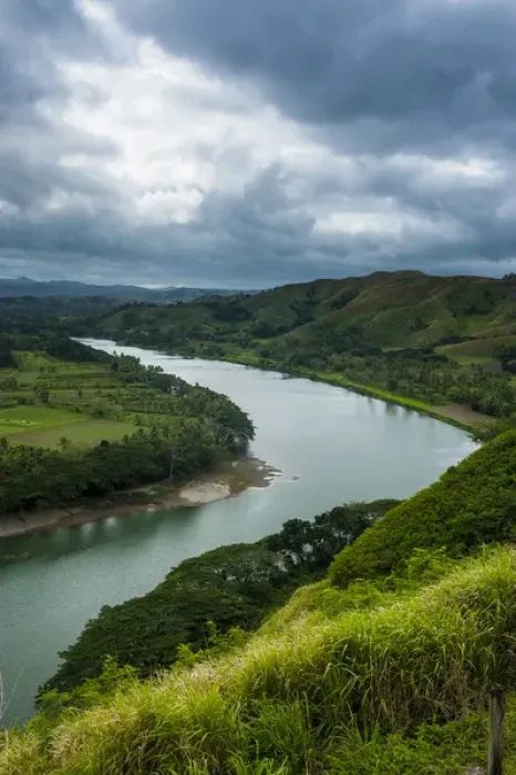 Framed Print : Tavuni Hill Fort overlooking the Sigatoga river, Viti Levu, Fiji, South Pacific Framed Print : Tavuni Hill Fort overlooking the Sigatoga river, Viti Levu, Fiji, South Pacific