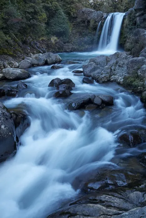 Framed Print : Tawhai Falls, Whakapapanui Stream, Tongariro National Park, Central Plateau, North Island