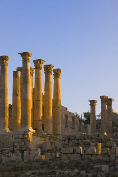 Framed Print : Temple of Artemis, ancient Jerash ruins, Amman, Jordan Framed Print : Temple of Artemis, ancient Jerash ruins, Amman, Jordan