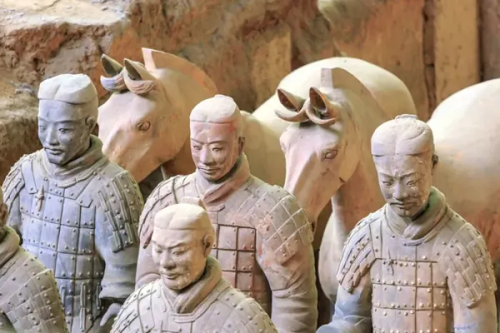 Framed Print : Terra Cotta Army Museum, The Terracotta Army of Warriors & Horses is a collection