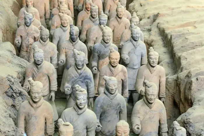 Framed Print : Terra Cotta Army Museum, The Terracotta Army of Warriors & Horses is a collection