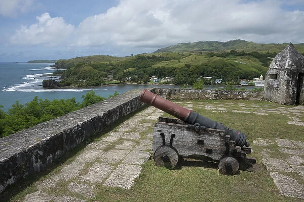 US Territory of Guam, Umatac. Historic Spanish Fort Nuestra Senora de la Soledad (aka Fort Soledad)