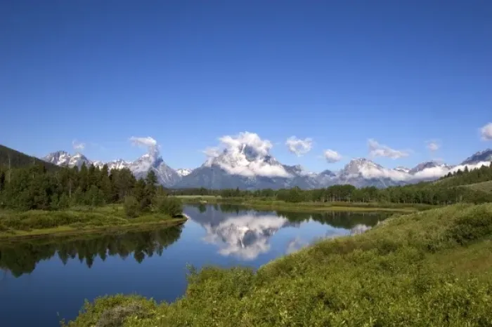 Framed Print : Teton Mountains in Grand Teton National Park, Wyoming