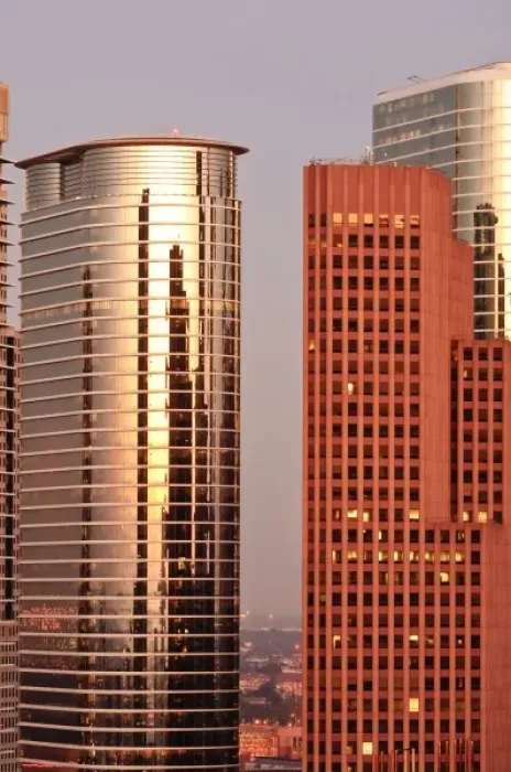 Framed Print : Texas, Houston. Downtown skyline Framed Print : Texas, Houston. Downtown skyline
