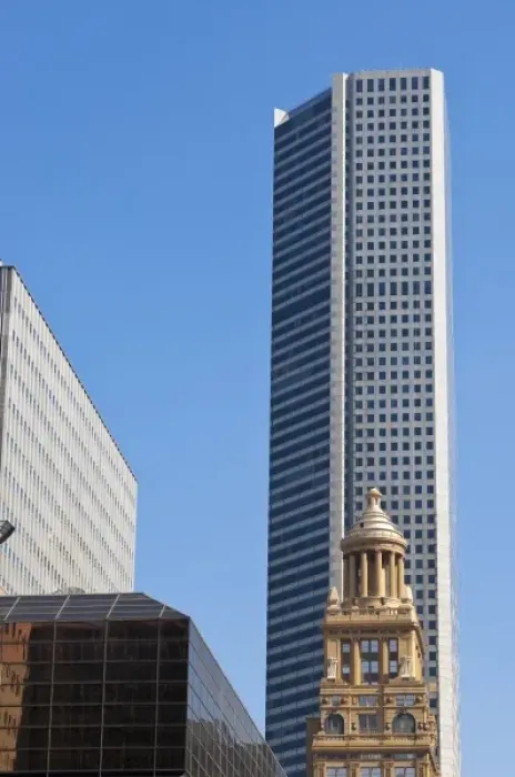 Framed Print : Texas, Houston. Downtown skyline Framed Print : Texas, Houston. Downtown skyline