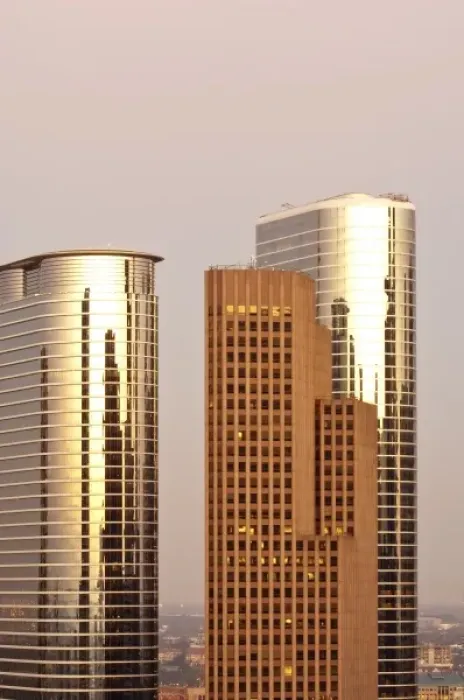 Framed Print : Texas, Houston. Downtown skyline Framed Print : Texas, Houston. Downtown skyline