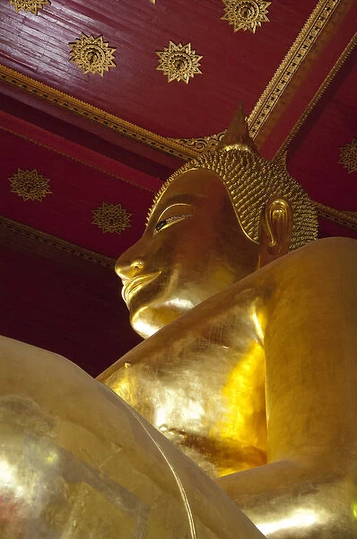 Thailand, Ayutthaya. Phra Mongkonbophit, seated gold Buddha circa 1538. UNESCO