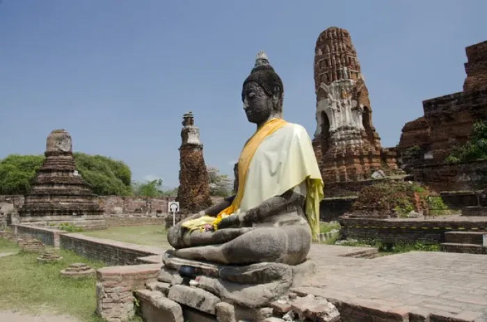 Framed Print : Thailand, Ayutthaya. Wat Mahathat (aka Wat Maha That) was the historic royal monastery