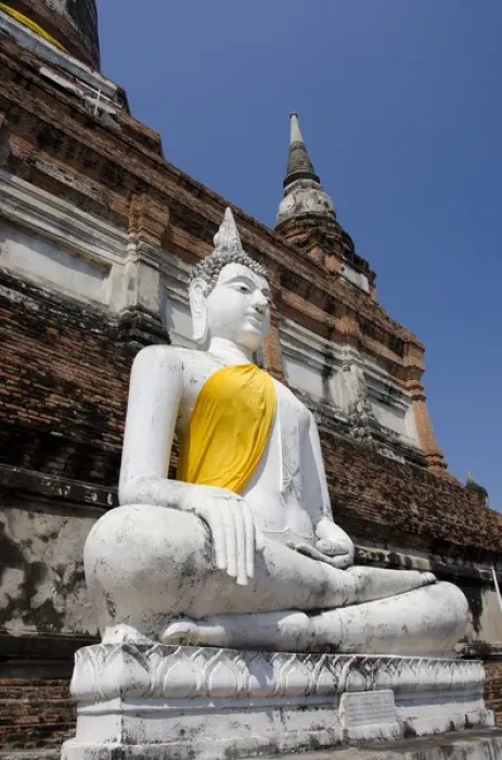 Framed Print : Thailand, Ayutthaya. Wat Phra Chao Phya-thai (aka Wat Yai Chai-mongkol)