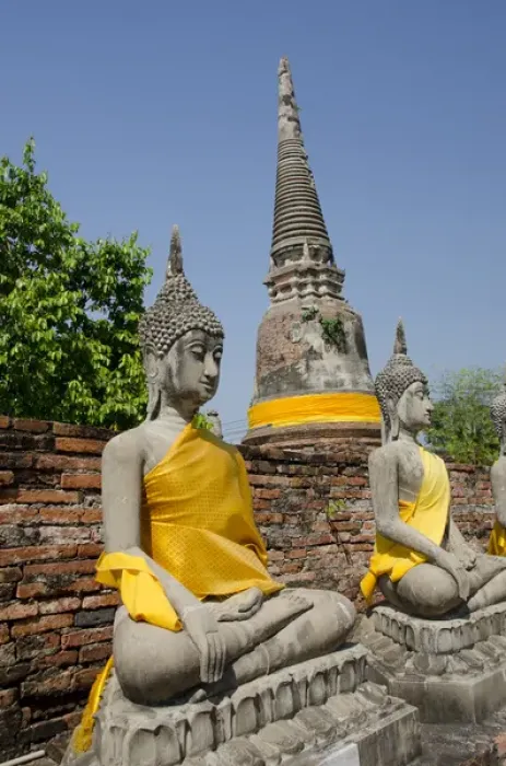 Framed Print : Thailand, Ayutthaya. Wat Phra Chao Phya-thai (aka Wat Yi Chai-mongkol) Framed Print : Thailand, Ayutthaya. Wat Phra Chao Phya-thai (aka Wat Yi Chai-mongkol)
