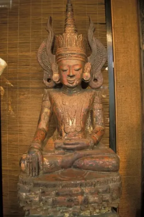 Framed Print : Thailand, Bangkok. Buddhist statue Framed Print : Thailand, Bangkok. Buddhist statue
