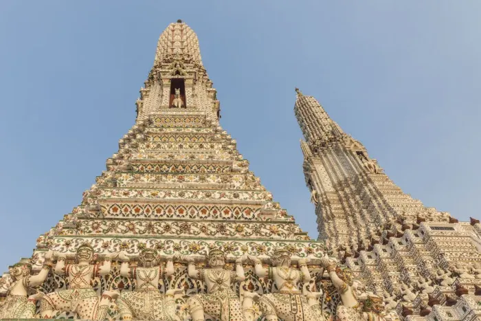 Framed Print : Thailand, Bangkok. Thonburi, Wat Arun detail