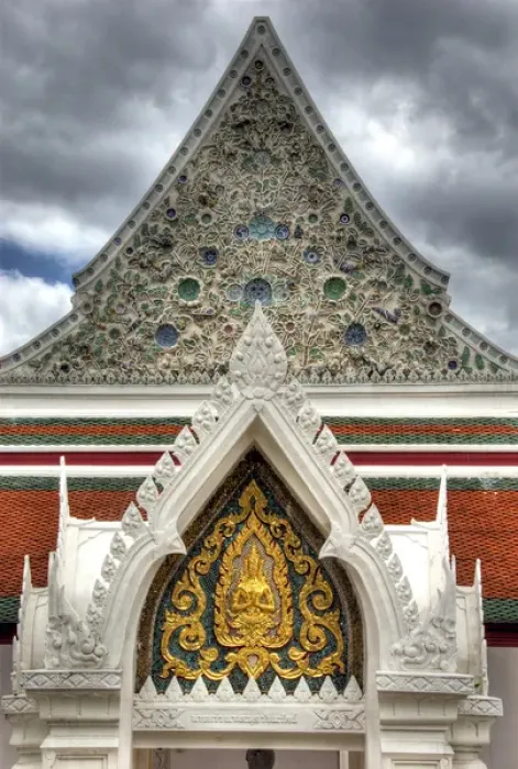 Framed Print : Thailand, Bangkok, Wat Bangkungthien Kang