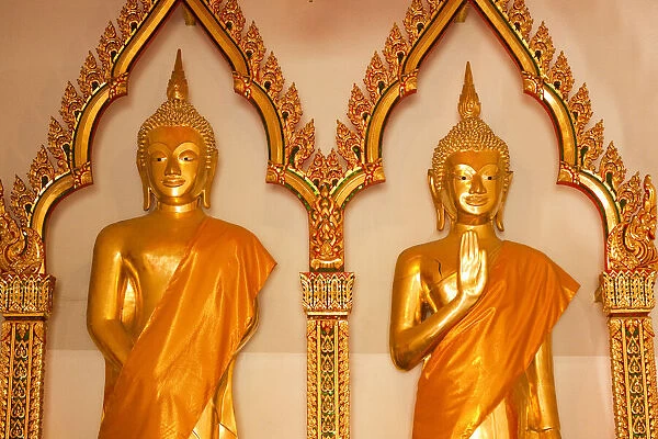 Thailand. Buddha statues in temple
