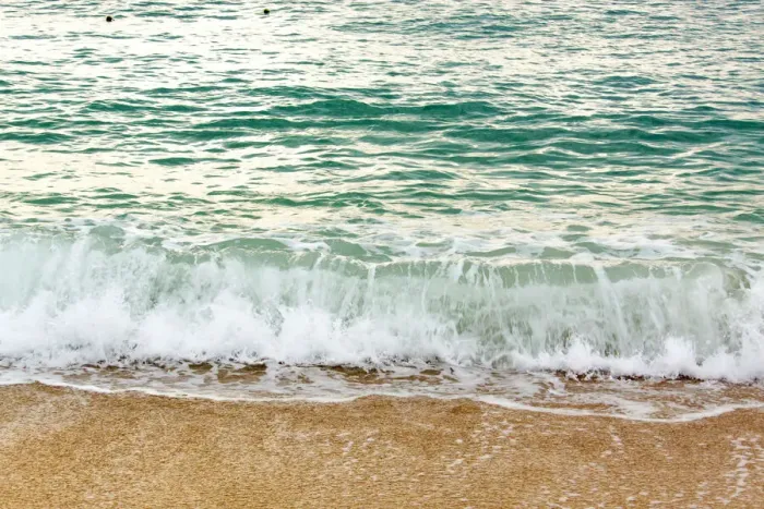 Framed Print : Thailand, Ko Samui. Light surf hitting the beach