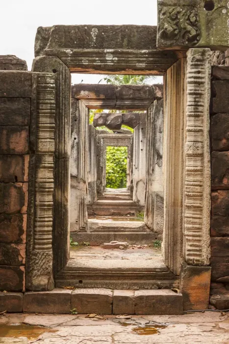 Framed Print : Thailand. Phimai Historical Park. Ruins of ancient Khmer temple complex Framed Print : Thailand. Phimai Historical Park. Ruins of ancient Khmer temple complex