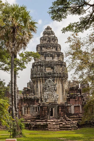 Thailand. Phimai Historical Park. Ruins of ancient Khmer temple complex. Central Sanctuary
